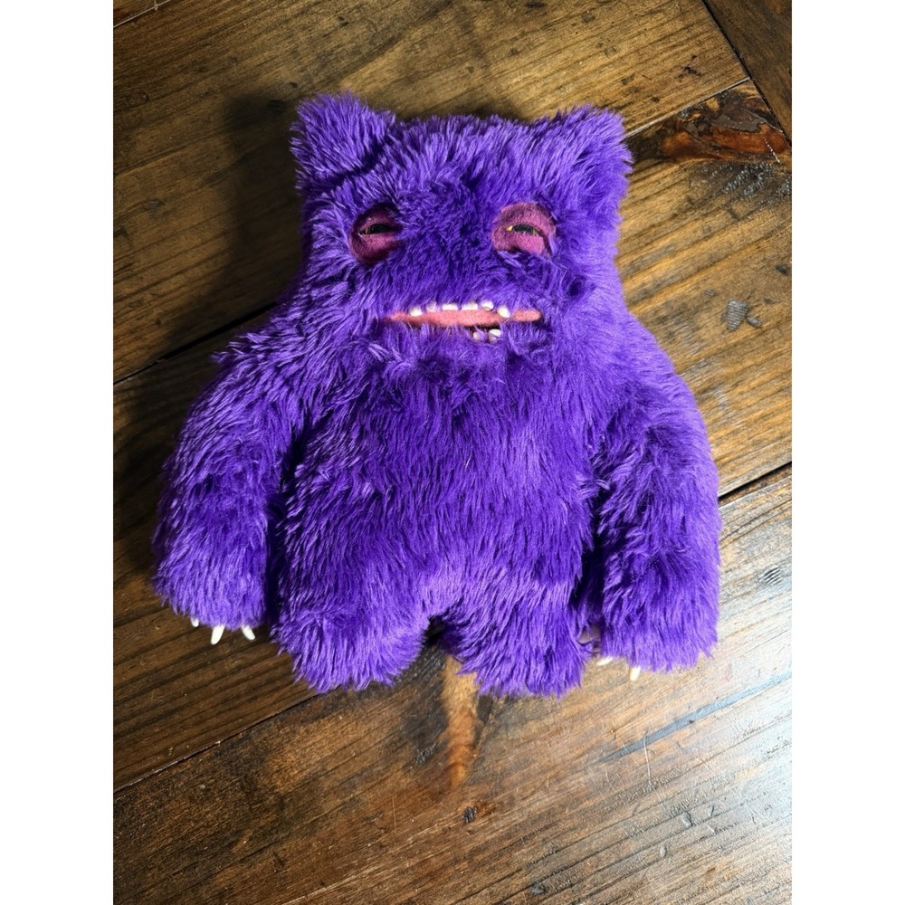 Fuggler Mr Buttons Purple Plush Spin Master 2018 Retired Rare Monster